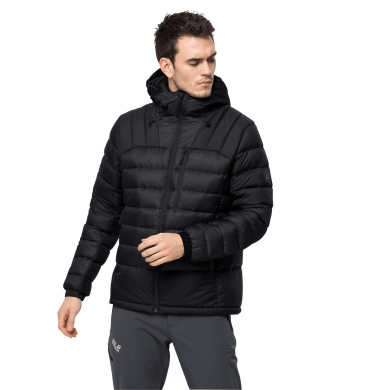 Jack Wolfskin Winter Down Jacket North Climate (very warm, windproof, water-repellent) black Men